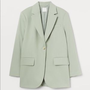 Sage green H&M oversized blazer size small but can fit medium. Never worn.